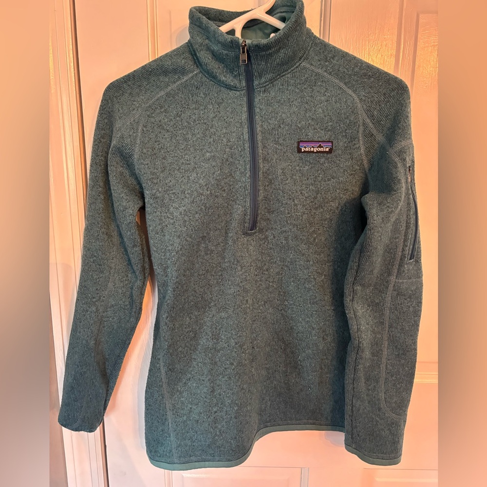 Xs Patagonia women’s tate Blue Zip-Up Sweater